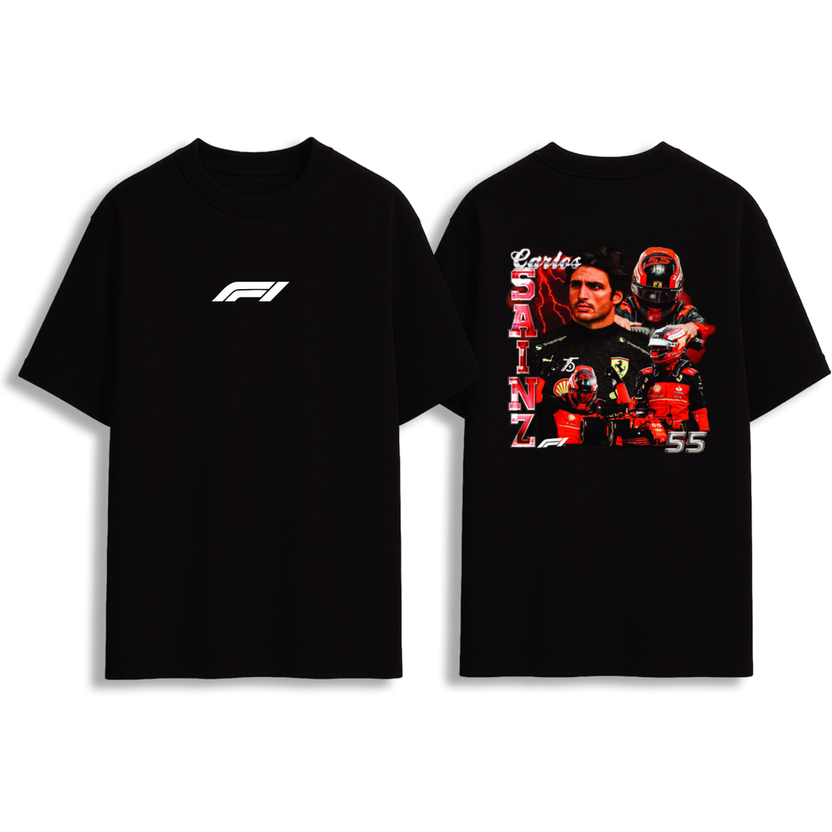 Formula Racing Driver Graphic Oversize T-Shirt