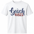 Beach Vibes Typography Graphic Regular Fit T-Shirt