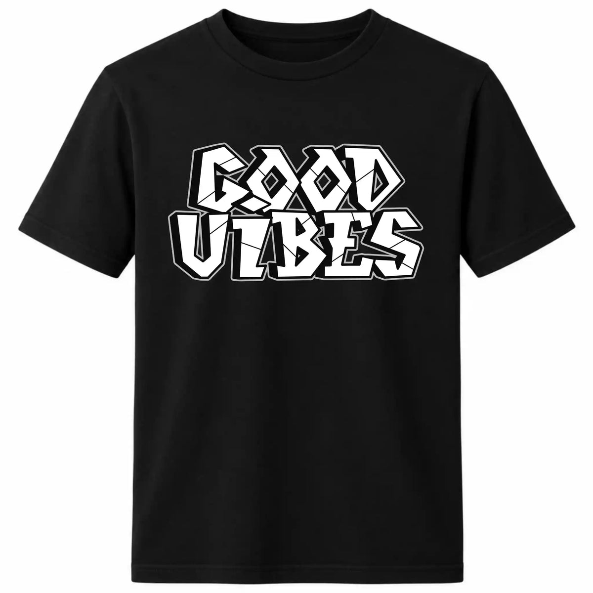 Good Vibes Graphic Regular Fit Cotton T-Shirt